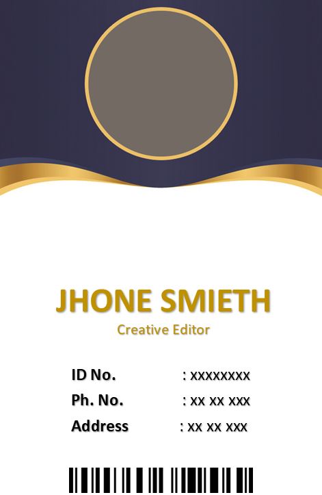 Printable Event ID Card Template 2