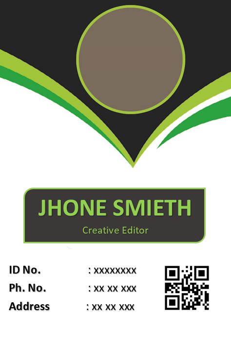 Printable Event ID Card Template 3
