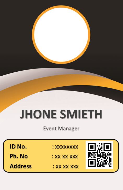 Printable Event ID Card Template 5