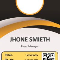 Printable Event ID Card Template 5